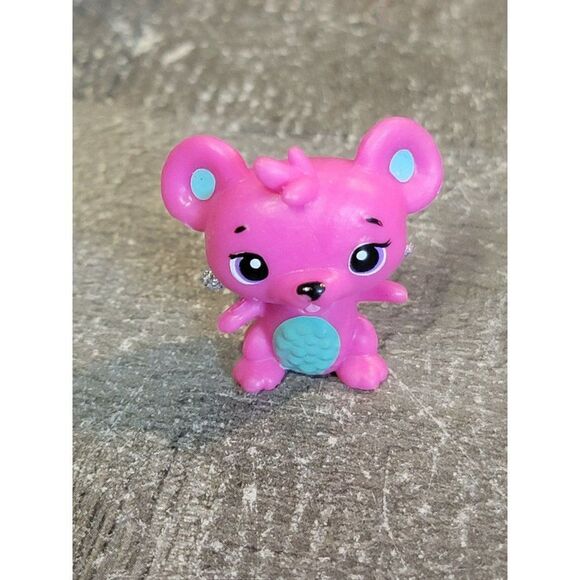 SML pink mouse wing angel toy figure glitter - Picture 1 of 5